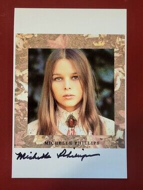 Michelle Phillips The Mamas And The Papas Hand Signed 4x6 Autograph A